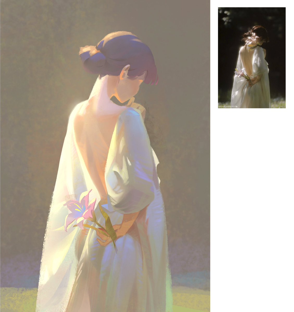 vickypyon's tweet photo. More painting from ref https://t.co/lMUfy029DH