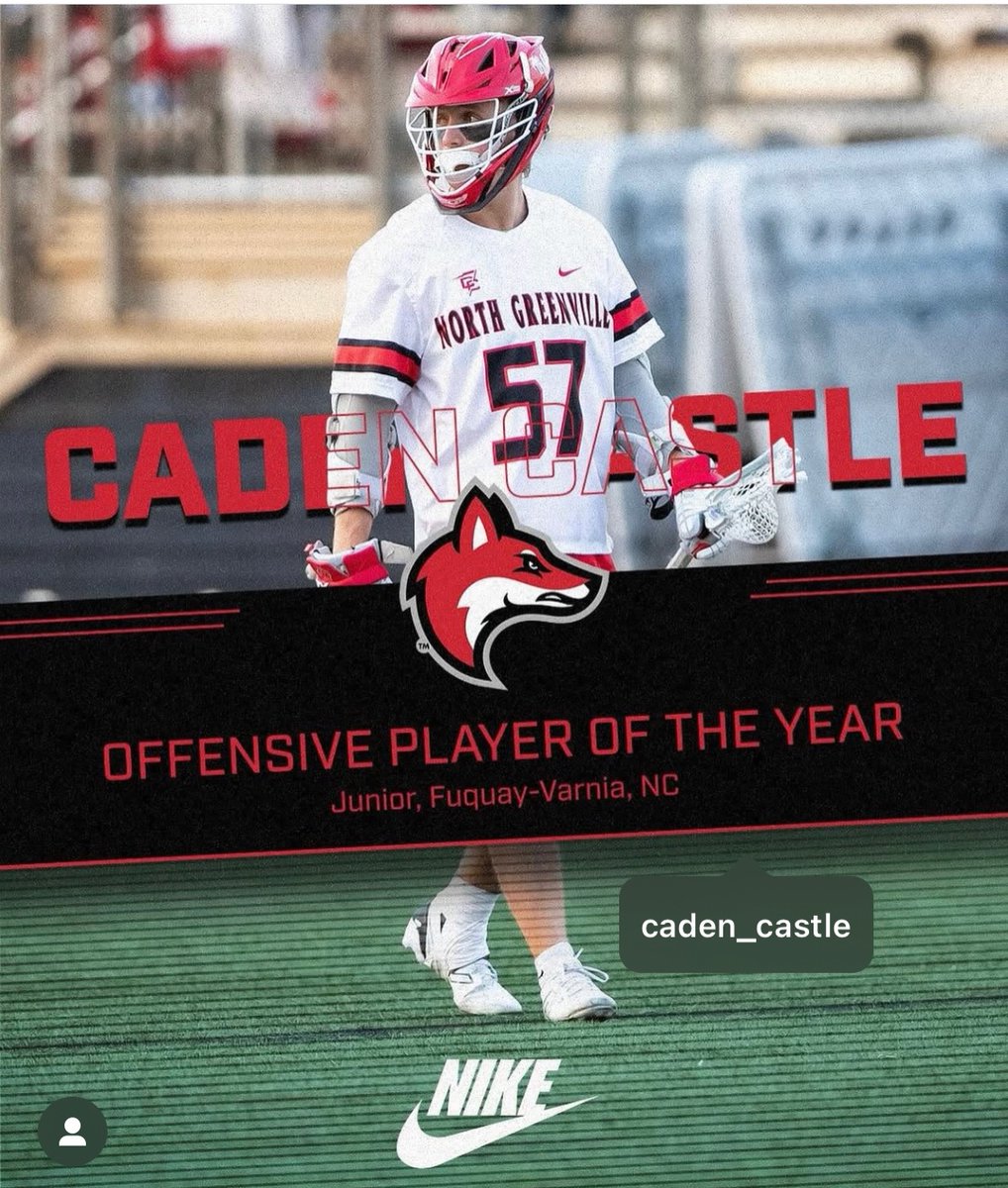 FVHS Men's Lax (@fvhslax) on Twitter photo Congrats to our guy <a href="/caden_castle/">Caden Castle</a> 🏰
Not just a GNRC Offensive Player of the Year (2022)
Now <a href="/ConfCarolinas/">Conference Carolinas</a> OPoTY
w/ <a href="/NGUMLax/">NGU Men's Lacrosse</a> (2025)
#WeBuildThings <a href="/fvhsbengals/">FVHS Athletics</a> #Uncommon <a href="/fvlax/">F-V Lax Goblin</a> 🎃
bit.ly/3YGTFh2 Congrats to our guy <a href="/caden_castle/">Caden Castle</a> 🏰
Not just a GNRC Offensive Player of the Year (2022)
Now <a href="/ConfCarolinas/">Conference Carolinas</a> OPoTY
w/ <a href="/NGUMLax/">NGU Men's Lacrosse</a> (2025)
#WeBuildThings <a href="/fvhsbengals/">FVHS Athletics</a> #Uncommon <a href="/fvlax/">F-V Lax Goblin</a> 🎃
bit.ly/3YGTFh2