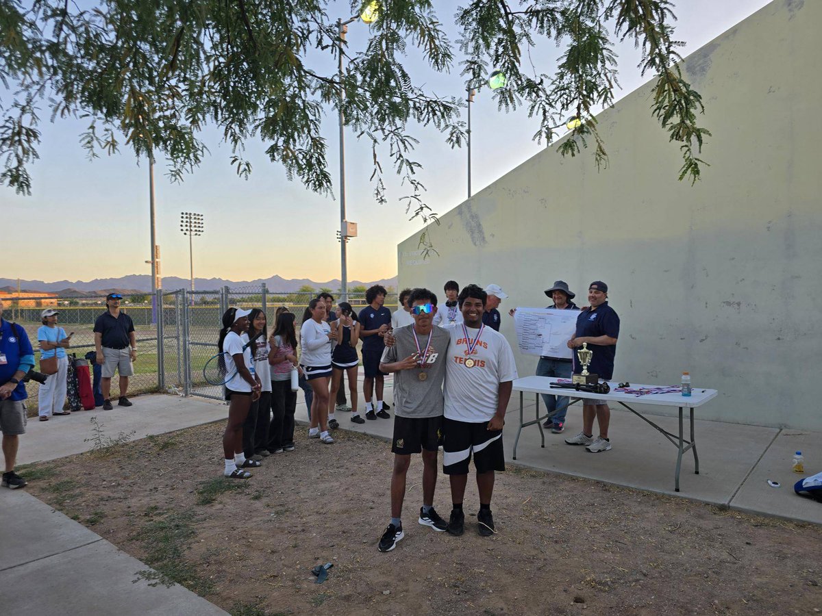 TGB Boys Tennis took 3rd overall at the district tournament, yesterday. Issac Chan went to a 3rd set tie break round, but lost 8-10. Davith Escobar and Sergio Sanchez took 3rd place in Boys doubles. We are so proud of our Bruins! #onceabruinalwaysabruin #tennis