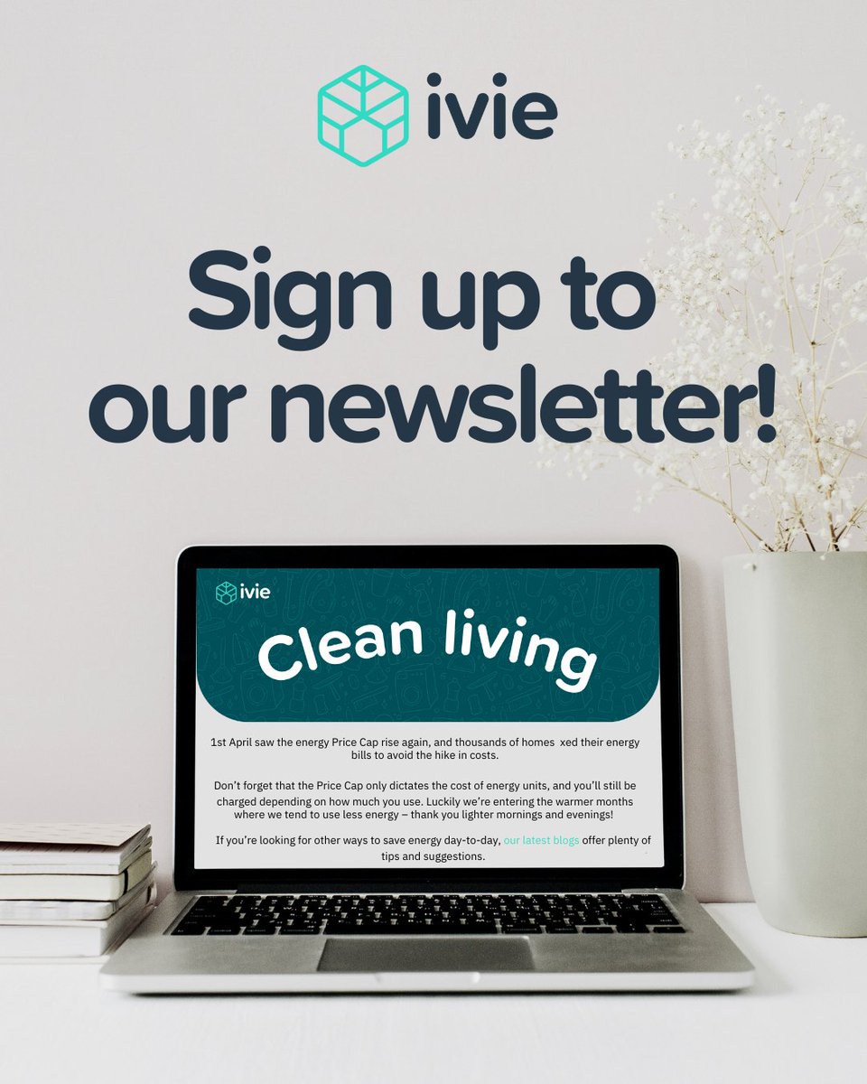 Save energy for the things you love with ivie 💡

Sign up for ivie insights now – our free newsletter, packed with smart energy tips, blog picks, and exclusive offers!

Subscribe now! 👉 ow.ly/WU0b50VHe9s
