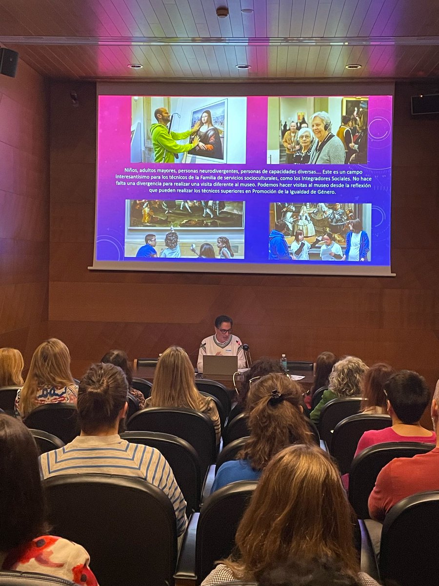 EvaFdezCabani's tweet photo. El @museodelprado es un recurso para que el alumnado de FP pueda realizar una visita profesional. 

Eugenio García de Paredes, director del @iesPSD_Alcorcon nos enseña 21 familias profesionales diferentes que contribuyen al éxito de esta pinacoteca 

#IF_CMadrid #ISMIE https://t.co/daeisSXcYx