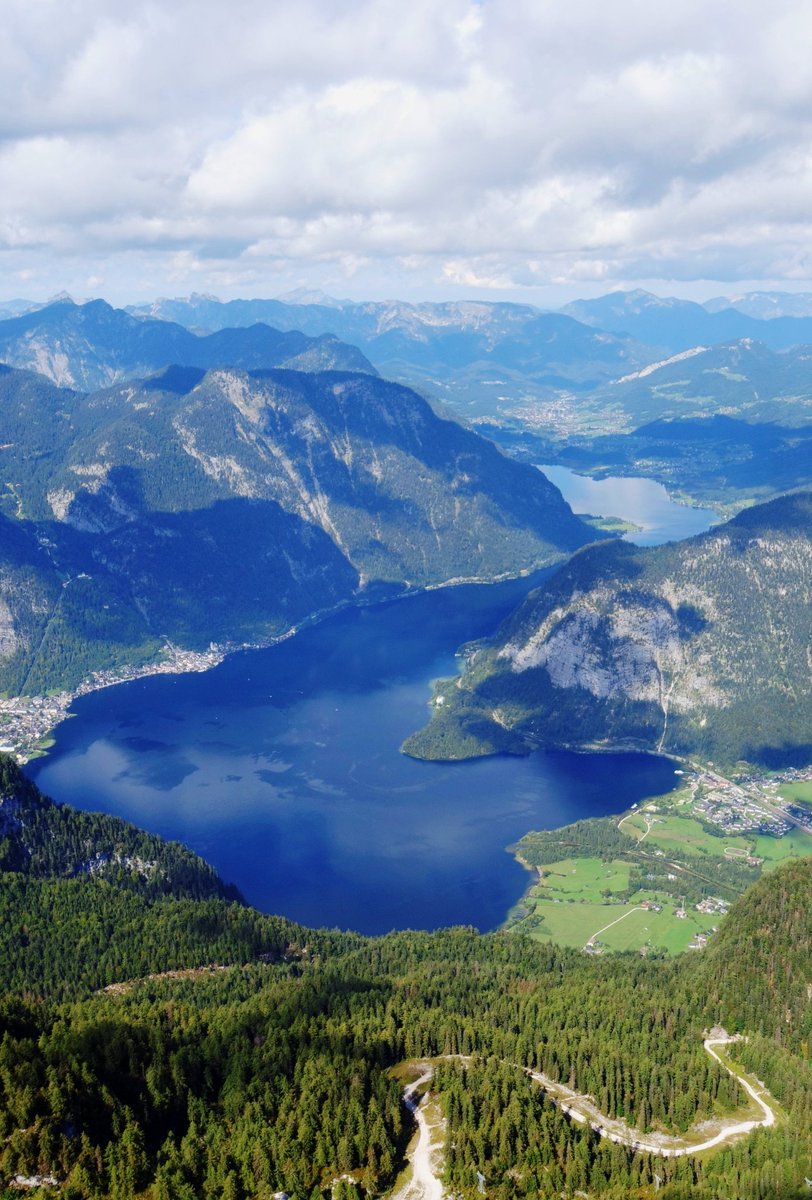 Tina Koskima 🕊️ (@lovesongs4peace) on Twitter photo Lake Hallstatt and Hallstatt town viewed from the top of Hallstatt Skywalk in Salzkammergut, Austria  🇦🇹 Lake Hallstatt and Hallstatt town viewed from the top of Hallstatt Skywalk in Salzkammergut, Austria  🇦🇹