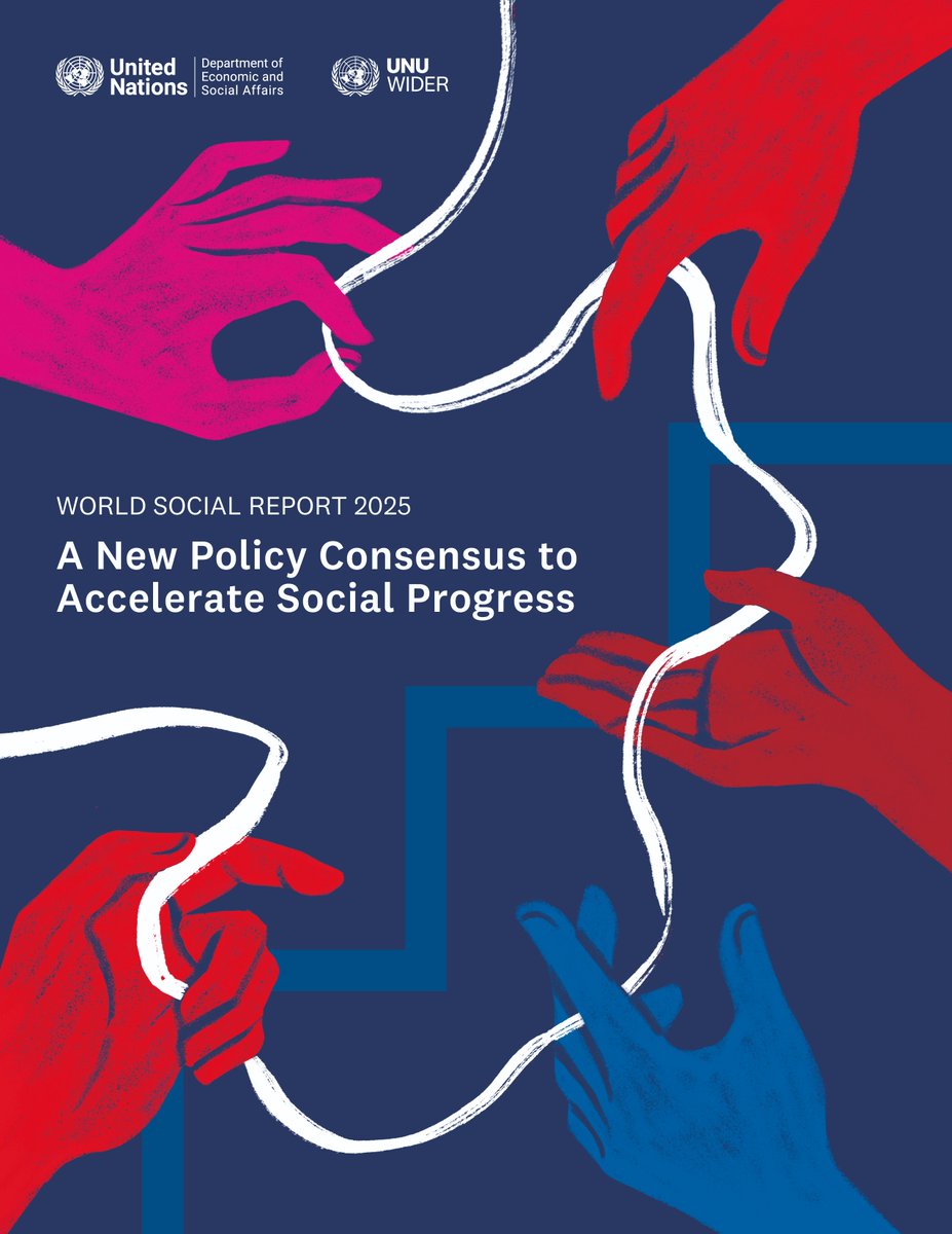 UN DESA DISD (@undesasocial) on Twitter photo 📢 Just launched: the #WorldSocialReport 2025 by @UNDESAsocial & <a href="/UNUWIDER/">UNU-WIDER</a>! 
In a world 🗺️ facing rising inequality, insecurity & distrust, we need a new policy consensus grounded in equity, economic security & solidarity. 
🌐bit.ly/world-social-r… 
#SocialSummit2025 📢 Just launched: the #WorldSocialReport 2025 by @UNDESAsocial & <a href="/UNUWIDER/">UNU-WIDER</a>! 
In a world 🗺️ facing rising inequality, insecurity & distrust, we need a new policy consensus grounded in equity, economic security & solidarity. 
🌐bit.ly/world-social-r… 
#SocialSummit2025