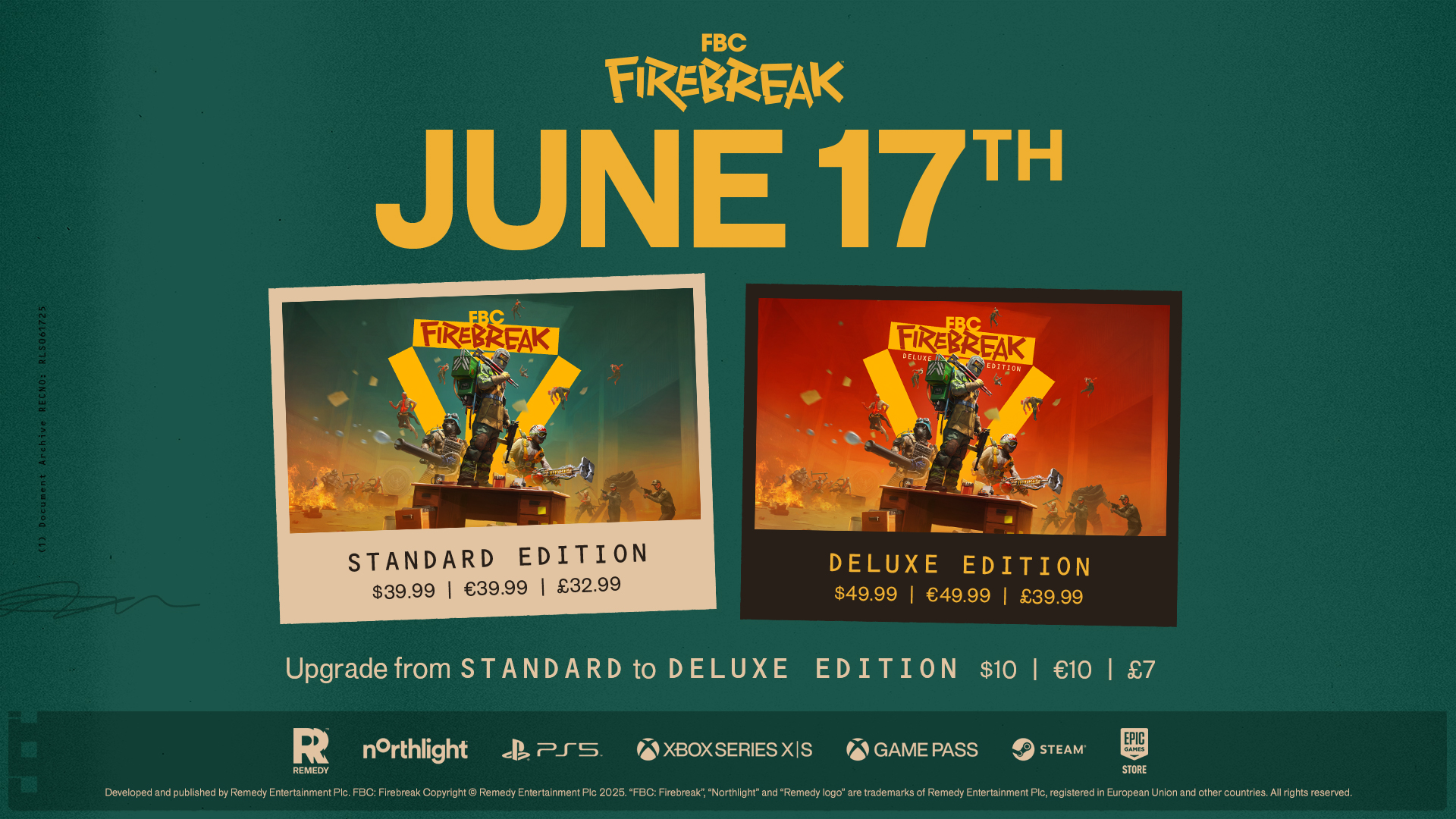 Através do seu perfil oficial no X, a Remedy Entertainment revelou a data de lançamento do FBC: Firebreak, novo day-one do Xbox Game Pass.