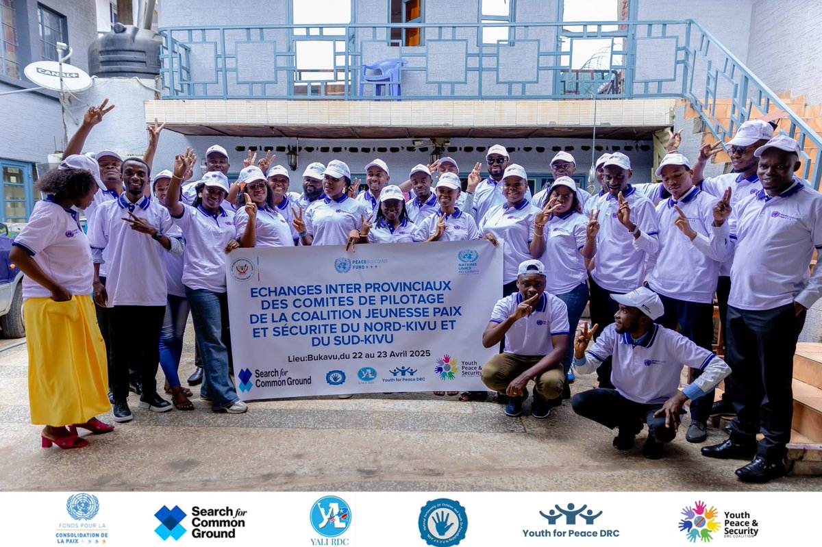 Les YWL  ont plaisir de participer à ces échanges réunissant les comités de pilotage de la coalition JPS Nk et Sk. 
#YouthForPeace DRC 
#YALI RDC 
#NationalPartershipforChildrenandYoung Peacebuilders 
#SearchForCommonground 
#UNFPA RDC 
#MONUSCO 
#SFVS
#UNPBF