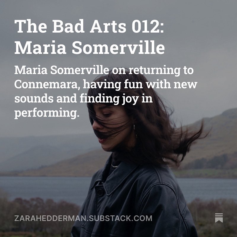Zara Hedderman (@zara_hedderman) on Twitter photo This week’s newsletter features an interview with one of my favourite Irish artists <a href="/mariasomerville/">Maria Somerville</a>. I adore her debut LP so it was amazing to chat with her about her excellent second album Luster.
Read & Subscribe: zarahedderman.substack.com/p/the-bad-arts… This week’s newsletter features an interview with one of my favourite Irish artists <a href="/mariasomerville/">Maria Somerville</a>. I adore her debut LP so it was amazing to chat with her about her excellent second album Luster.
Read & Subscribe: zarahedderman.substack.com/p/the-bad-arts…