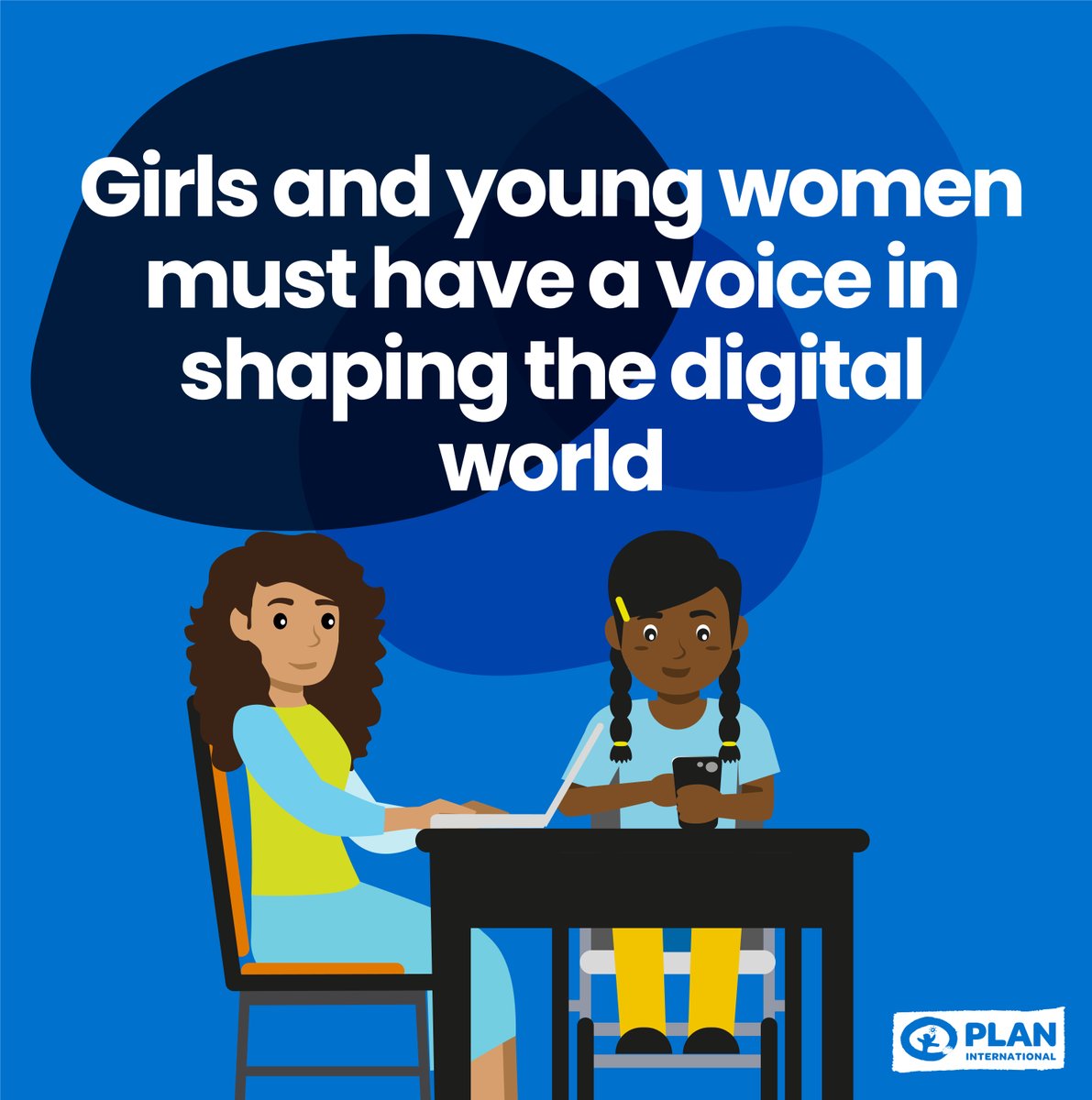 PlanGlobal's tweet image. Girls, in all their diversity, need to be at the ❤️ of creating technology and meaningfully engaged in all decision-making processes concerning the digital environment. #GirlsInICT.