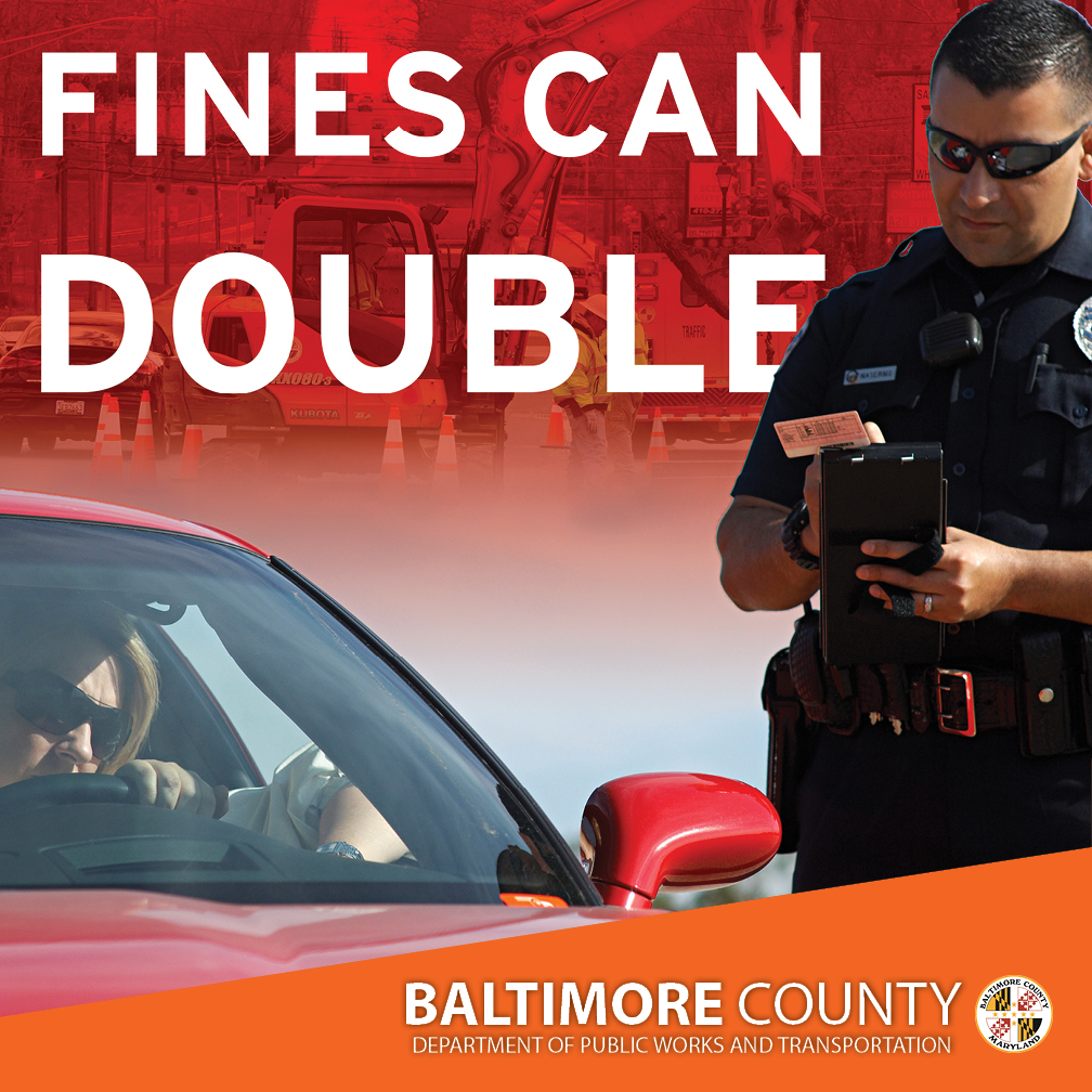 BaltCoDPWT's tweet image. ⚠ Slow down when driving through a work zone; it's the law! ⚠ MD has tiered system where fines are imposed based on vehicle speed. If there are workers present, these fines are doubled. Respect the zone so that we all get home. #NWZAW #Orange4Safety #WorkZoneSafety