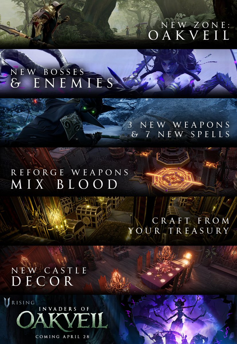 VRisingGame's tweet image. More details: playvrising.com/oakveil