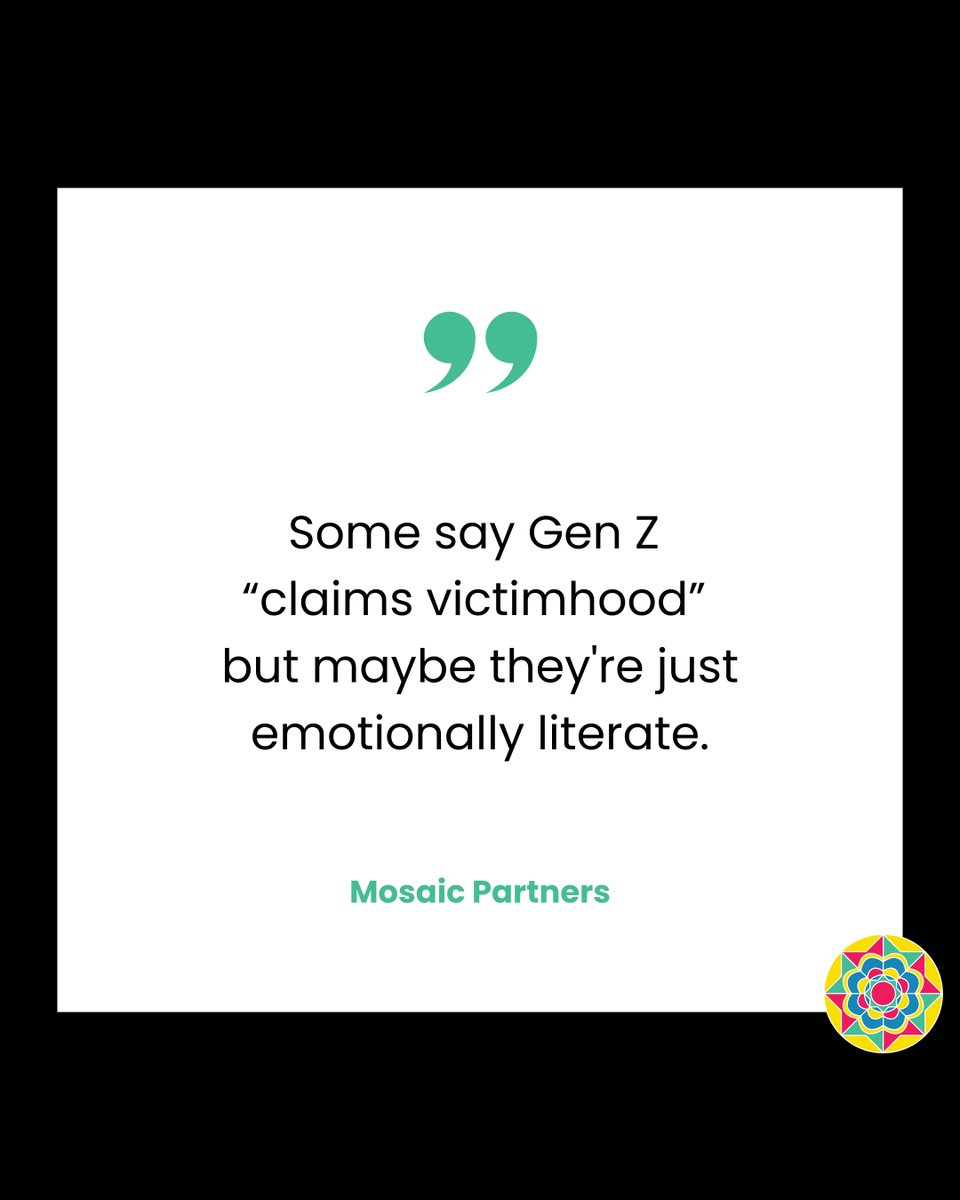 Gen Z gets called “too sensitive” — but maybe they’re just emotionally literate in ways we weren’t taught. They name their struggles, talk mental health, and demand better systems. That’s not fragility, that’s self-awareness.

#EmotionalIntelligence #Coaching #GenZ