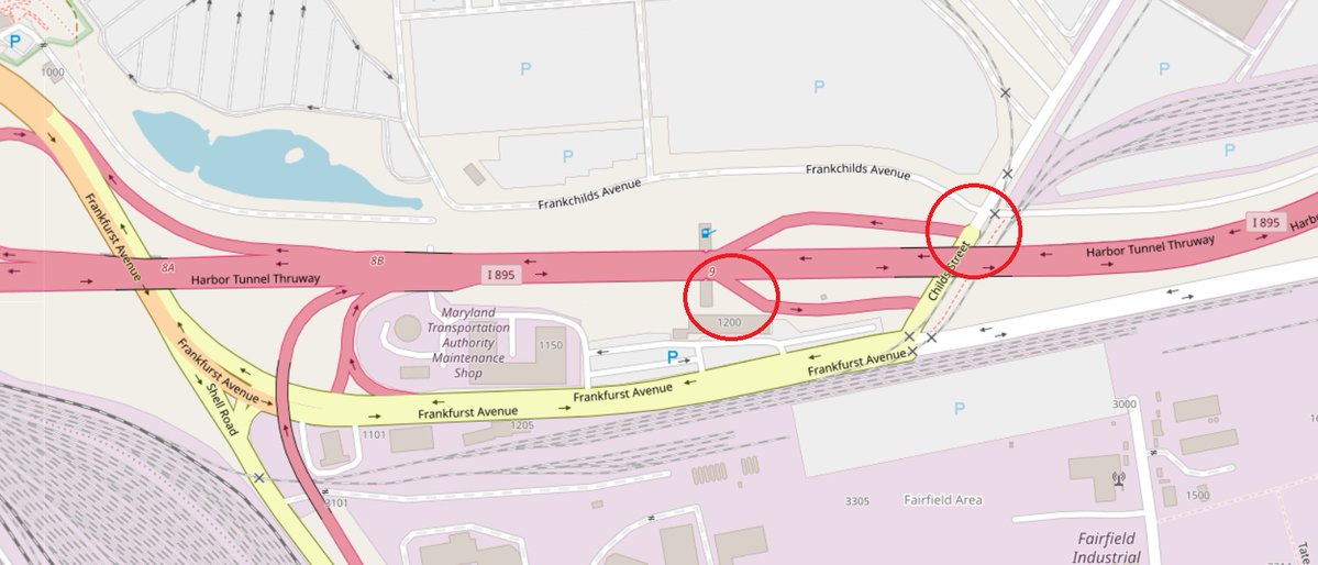Reminder: Work to result in weekend-long closures of I-895 Childs Street ramps Fridays at 9:30p to 4:30a Mondays starting April 25. Full details, dates and detour here bit.ly/42CvSA4 #baltraffic