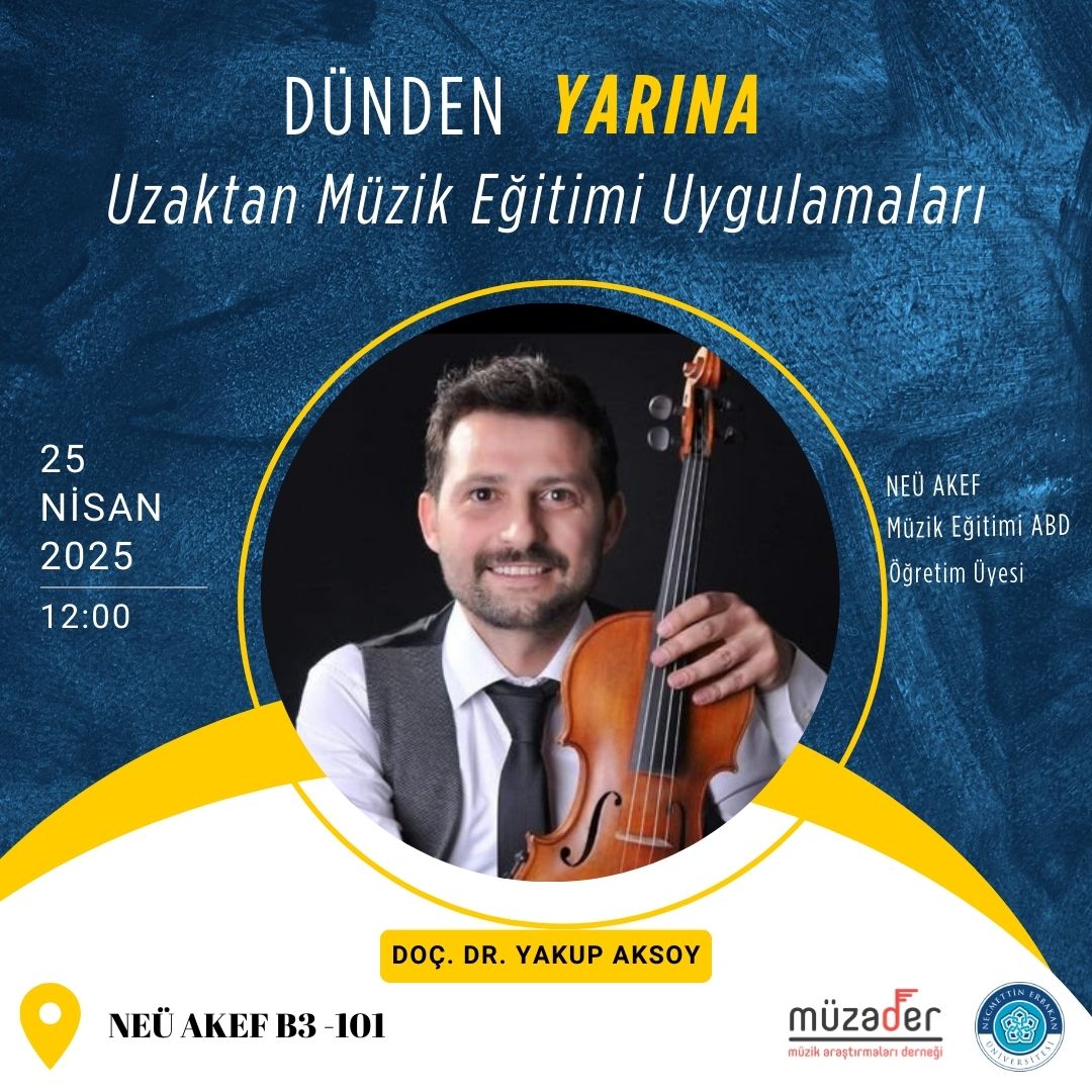 Bölümümüz misafirliginde gerçekleşen IV. Uluslararası Müzik Araştırmaları Öğrenci Kongresi'nde "Uzaktan Müzik Eğitimini" konuşacağız. Müsait olanları bekleriz. 
<a href="/neu_uzem/">NEÜ UZEM</a>
#Uzaktanmüzikegitimi