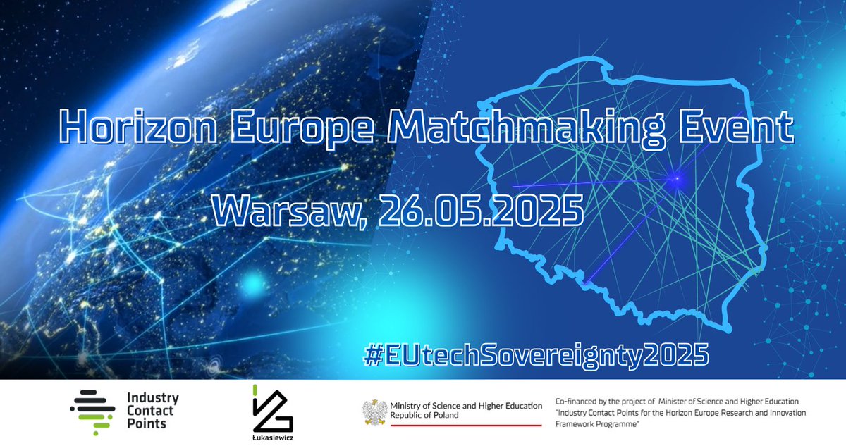 BPKhoryzont's tweet image. 26.05 w Warszawie odbędzie się wydarzenie matchmakingowe #HorizonEuropeMatchmakingEvent
To najlepsza okazja do nawiązania wartościowych kontaktów oraz poznania możliwości oferowanych przez program #HoryzontEuropa.
REJESTRACJA: lnkd.in/d-US2S9b
@MNiSW_GOV__PL