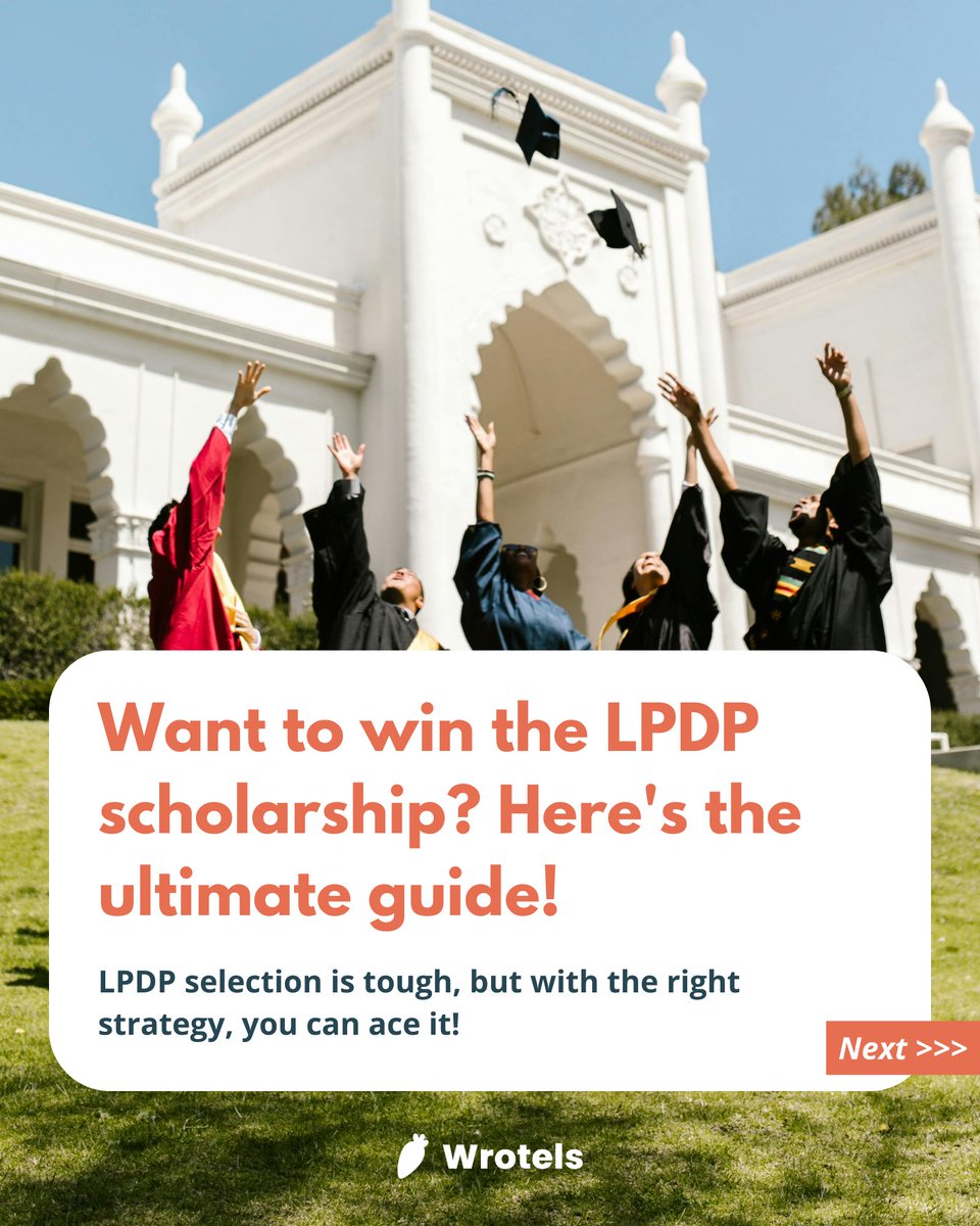 wrotels's tweet photo. Want to win the LPDP scholarship? Swipe through for the ultimate guide! ✨️

#Wrotels #IELTS #IELTSPreparation #IELTSExam #IELTSTips #IELTSWriting #IELTSTest #IELTSPrep #IELTSPractice #IELTSAcademic #IELTSTraining #IELTSOnline #IELTSScore #IELTSGeneral #IELTSBandScore

(1/2) https://t.co/aLnoyaVcGx