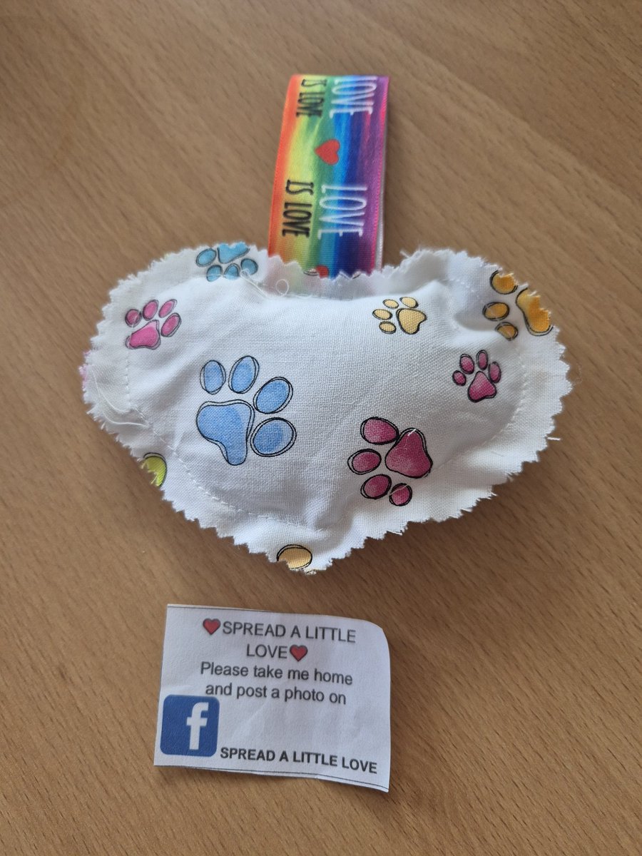IPMATTowngate's tweet image. 💙 Spread a little love 💙  This handmade decoration was found yesterday in Skipton Castle, bringing smiles to those who found it. #Passitforward #year5