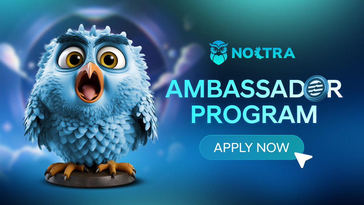 Samzy (@0xsamzy) on Twitter photo AMBASSADOR PROGRAM ALERT ๐จ!!
The team at <a href="/Noctra_protocol/">Noctra Protocol</a> recently launched their ambassador program and theyโre calling on supportive ambassadors to be a part of their journey.
Rewards: $$$
To apply, fill form - docs.google.com/forms/d/e/1FAIโฆ
Once youโve applied comment โdoneโ and AMBASSADOR PROGRAM ALERT ๐จ!!
The team at <a href="/Noctra_protocol/">Noctra Protocol</a> recently launched their ambassador program and theyโre calling on supportive ambassadors to be a part of their journey.
Rewards: $$$
To apply, fill form - docs.google.com/forms/d/e/1FAIโฆ
Once youโve applied comment โdoneโ and