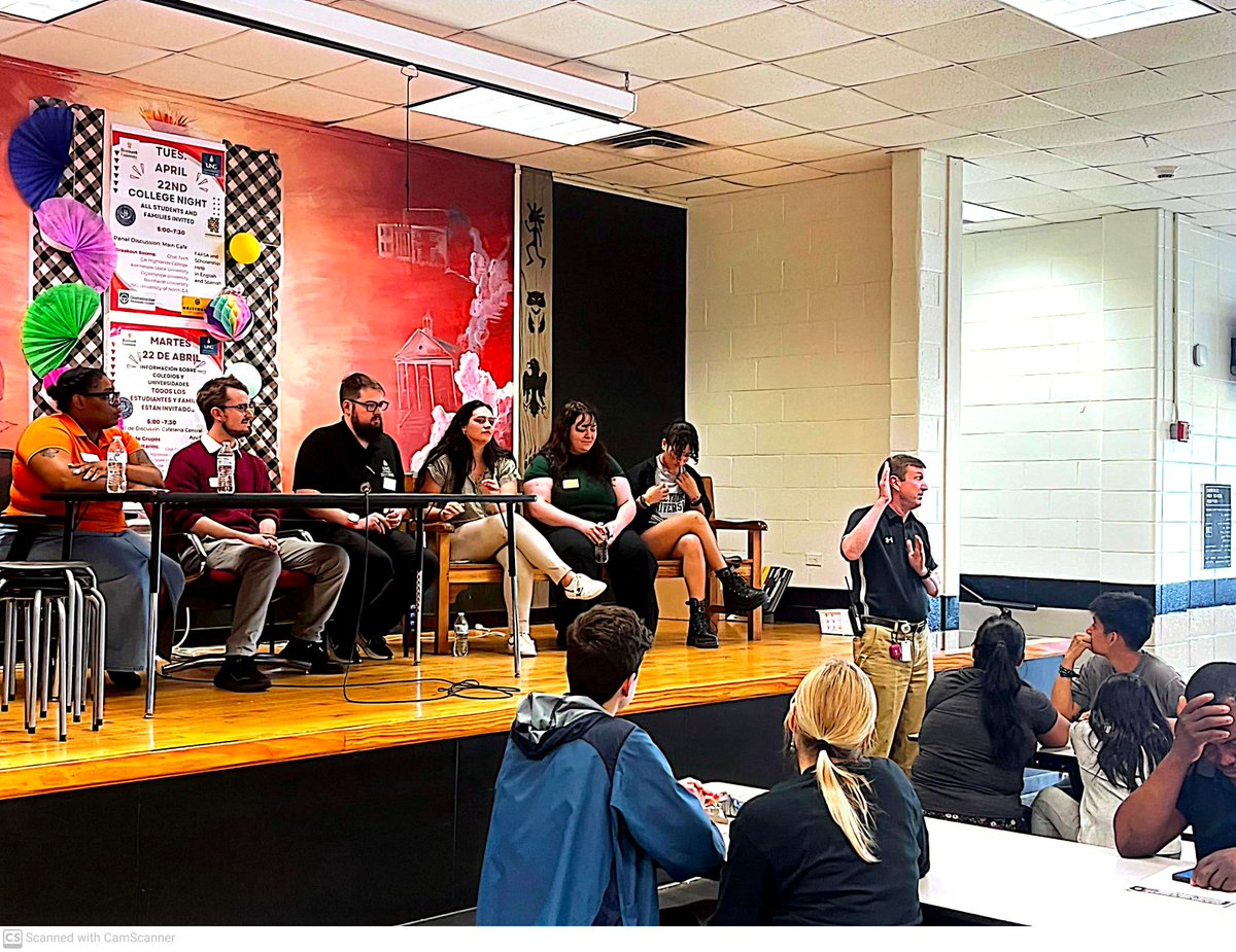 CHS_Warriors's tweet image. First Generation club hosted an inspiring College Night. Reps from KSU, Chatt. Tech, Univ. of North Georgia (UNG), Georgia Highlands College, and Oglethorpe Univ. presented and took questions. Students and families got FAFSA support and great advice.  #FirstGenStrong