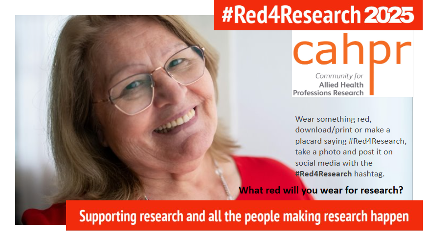 OfficialCAHPR (@officialcahpr) on Twitter photo WEAR RED TODAY! We are in #Red4Resarch are you?
rdforum.nhs.uk/red4research-2โฆ
<a href="/WeAHPs/">WeAHPs ๐</a>
๐๐๐๐๐ WEAR RED TODAY! We are in #Red4Resarch are you?
rdforum.nhs.uk/red4research-2โฆ
<a href="/WeAHPs/">WeAHPs ๐</a>
๐๐๐๐๐