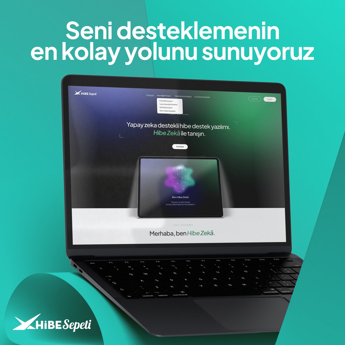 Hibe ve teşvik süreçlerinde karmaşık olmaktan çıkarıyoruz! Sizin için en uygun destekleri belirliyor, başvuru sürecinden sonuçlandırmaya kadar her adımda yanınızda oluyoruz. İşletmenizi büyütmek, projelerinizi hayata geçirmek artık o daha kolay.

#hibesepeti #teşvik #kolay