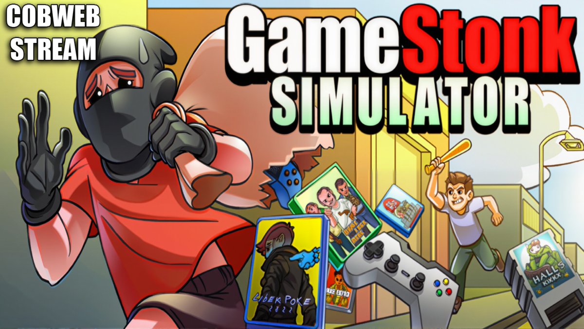 CobwebStream's tweet image. GameStonk Simulator lets you run the last video game store in town – stock shelves, serve customers, fight off thieves and grow your retro empire.

Wishlist on Steam: lurk.ly/b2tu1G
Try the free demo &amp;amp; leave feedback
Join the devs on Discord: discord.gg/QFuwm4Hujj