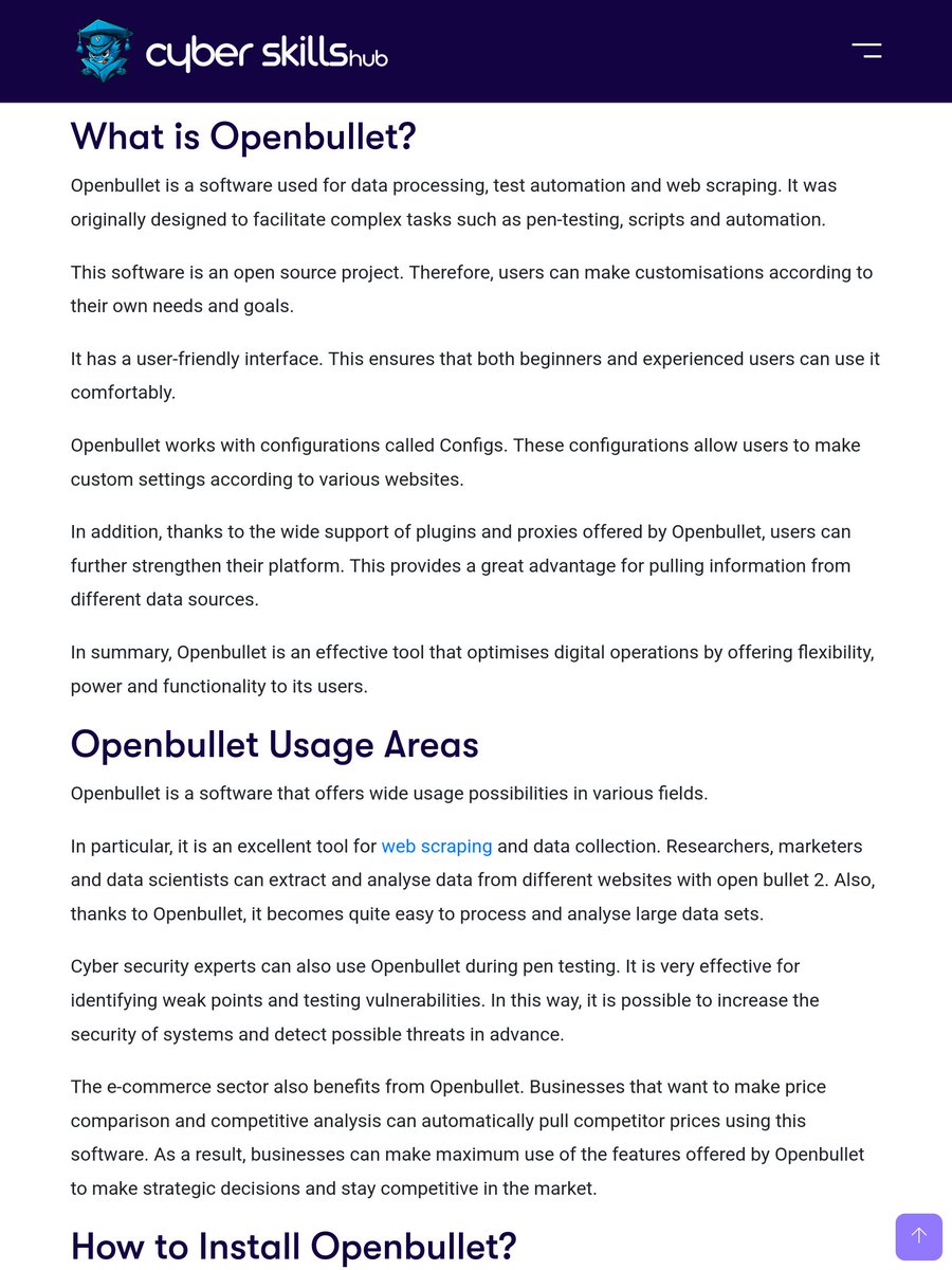 CyberSkills_Hub's tweet photo. Unlock the power of Openbullet! 🚀
This open-source tool is a game-changer for #WebScraping, #DataProcessing, & #Automation.
https://t.co/9cBVEsQf6i
#Cybersecurity #Openbullet #Automation #WebScraping #DataAnalysis #TechTools #OpenSource #Productivity #DigitalNomad #BizDev https://t.co/zjuTf8rpDy