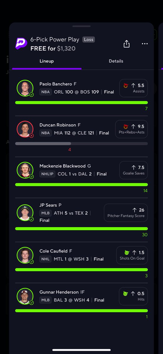 Never again fw Duncan Robison …sell out smh #PrizePicks