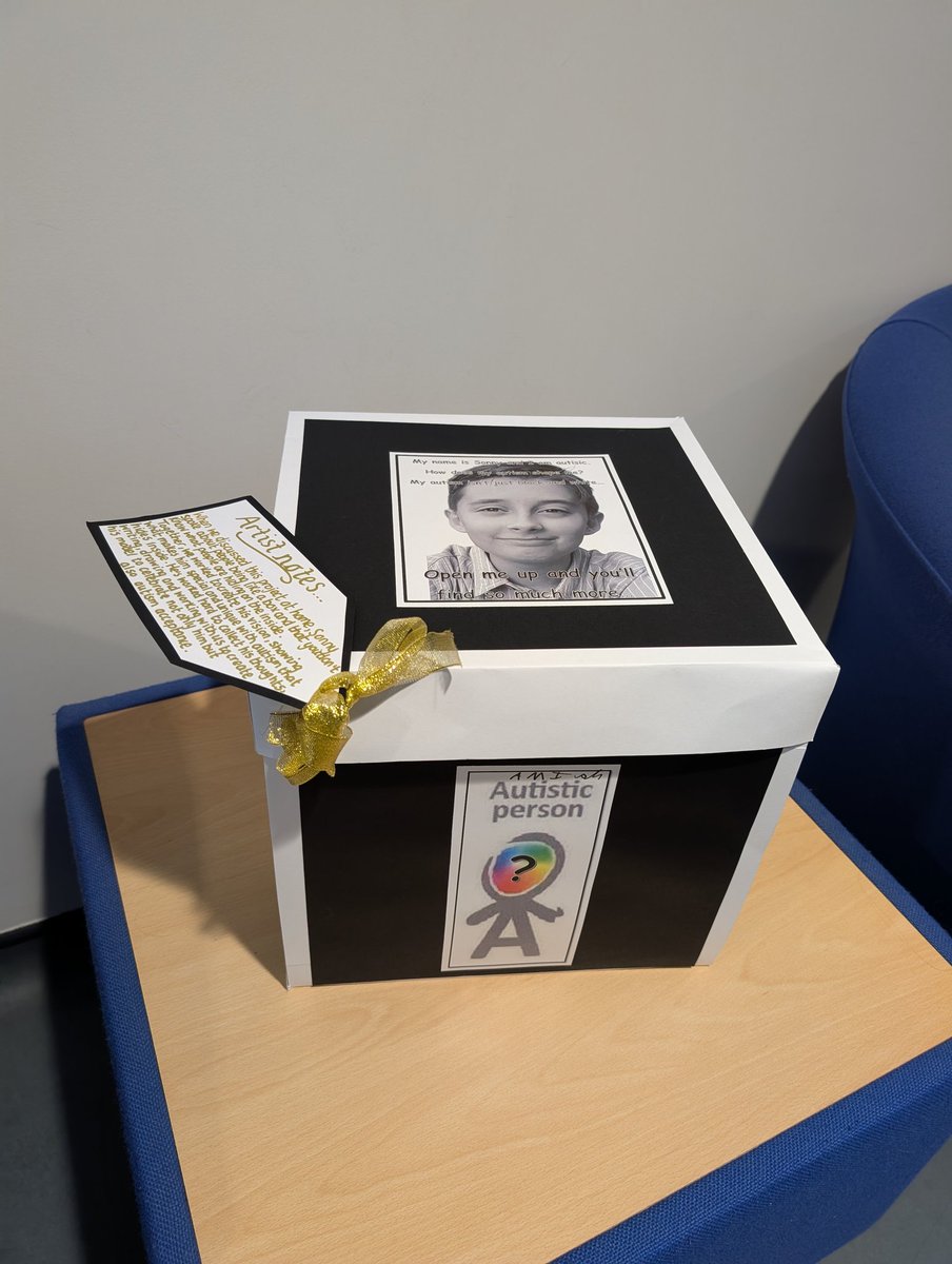 CornerstoneTAT's tweet image. As part of Autism Acceptance week students were encouraged to create a project based on what autism means to them. If you pop into reception do take a look at Sonny's project on display...