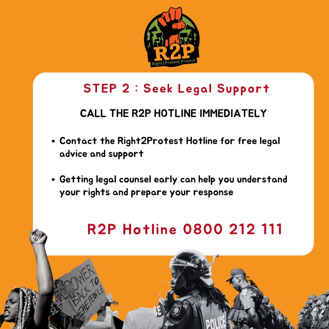 ProtestZa's tweet image. 📘 New Guide for Students in Higher Learning Institutions!!

Have you received a disciplinary letter for participating in a protest on campus?
 
Here’s a short, practical guide on how to respond, protect your rights, and where to get support.
#StudentSupport #Right2Protest