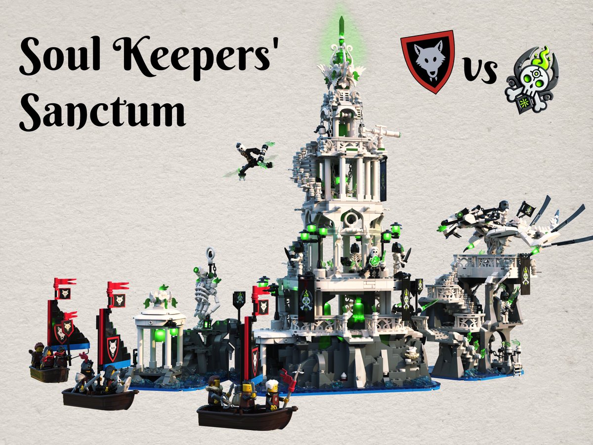 MadDadBricks's tweet photo. Soul Keepers' Sanctum 💚 💀  my submission to the Bricklink Designer Program Series 8. Voting starts 5th May. https://t.co/iWhARFT0kV #lego #legomoc #legocastle #BricklinkDesignerProgram https://t.co/UlVuyVI2kj