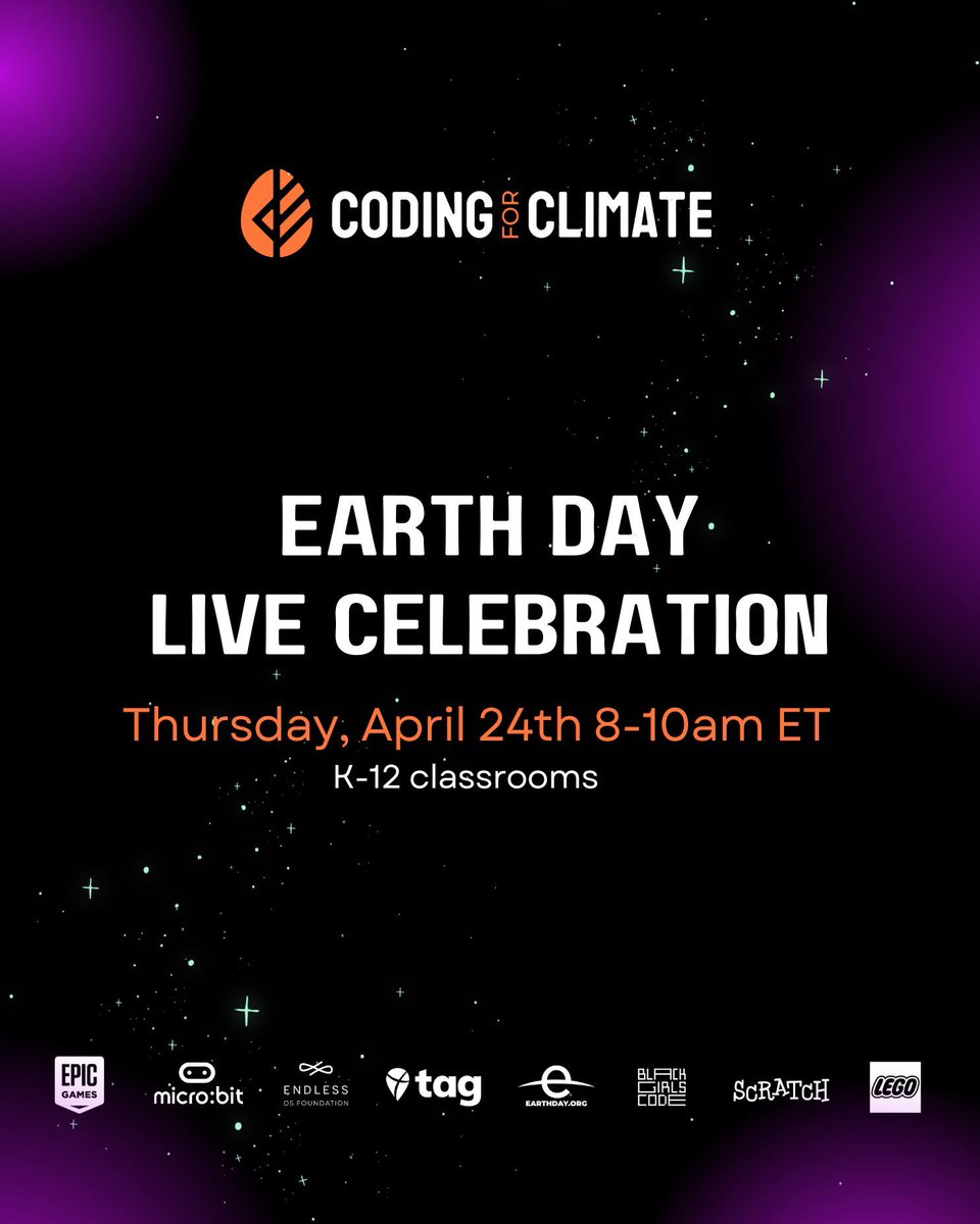 TakeActionEdu's tweet image. Witness the impact LIVE! 🌍 The Coding for Climate celebration is happening NOW. Join us to see student projects and teacher achievements. coding4climate.org/event.html