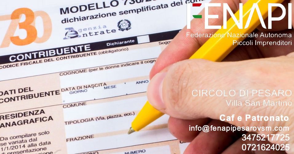 FenapiPesarovsm's tweet image. CAF e Patronato FENAPI Pesaro Villa San Martino 
Hai prenotato l’ appuntamento per la tua DICHIARAZIONE DEI REDDITI?

Prenota il tuo Appuntamento
3475217726 - 0721624025
info@fenapipesarovsm.com

fenapipesarovsm.com/#730

#fenapi #pesaro #caf #patronato #inapi