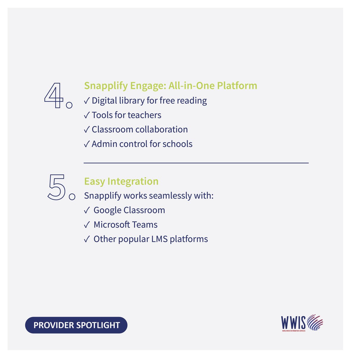 wwis4's tweet image. Coming off the heels of World Book Day, we’re spotlighting @snapplify a provider that’s transforming how learners access books and educational content across Africa and beyond.

We’re proud to represent Snapplify at WWIS.

#WWIS  #Snapplify #WorldBookDay  #EdTech