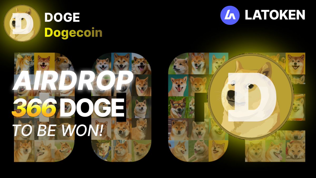 Latoken_cex's tweet photo. 🏆 366 Dogecoin (DOGE) AIRDROP on #LATOKEN #DOGE 

🔥 10 Winners for each 18 DOGE are randomly selected.
📲 Tag 5 Friends and Retweet.
✅ Complete 4 tasks for qualify to lottery.
⏰ April 24th, 2025 - April 26th, 2025.

JOIN AIRDROP👉 (https://t.co/CMpsoRecGF) https://t.co/elz878JtZz