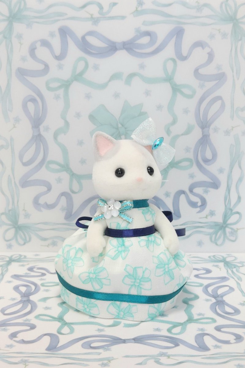 #シルバニアファミリー
#ハンドメイド
リボンのおひめさま～