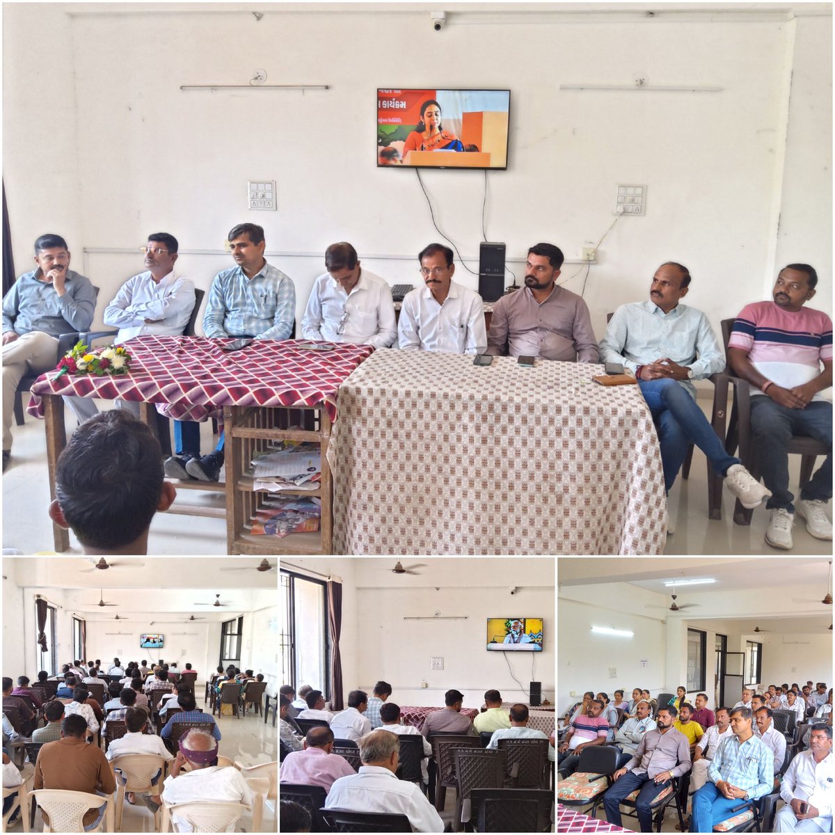 આજ રોજ તા. 24-04-2025ને ગુરુવારે ઘોઘા તાલુકા પંચાયત ખાતે રાષ્ટ્રીય પંચાયતી રાજ દિવસનો કાર્યક્રમ ઉજવવામાં આવ્યો જેમાં તાલુકા પંચાયતના તમામ પદાધિકારીશ્રીઓ અને તાલુકા પંચાયતનો તમામ શાખાનો સ્ટાફ હાજર રહેલ અને કાર્યકમને સુંદર બનાવેલ.