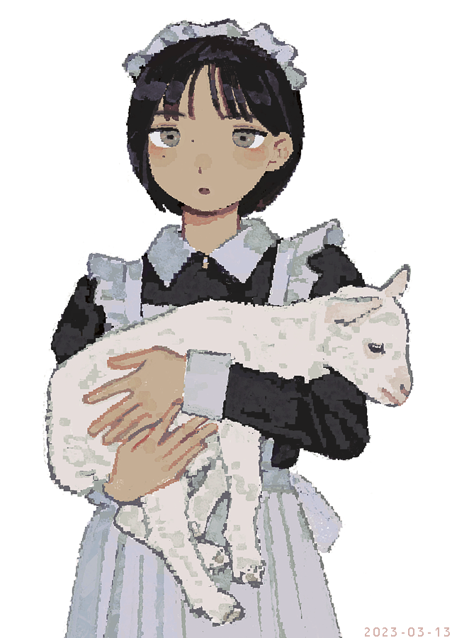 「子ヤギ係 」|junkumaのイラスト