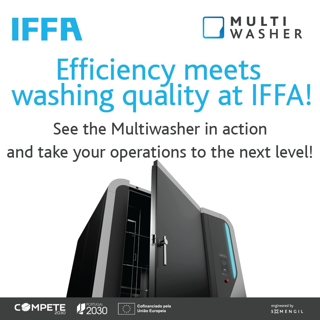 Revolutionize your washing process with the Multiwasher!

Do you want to streamline your washing process and improve food safety in the meat industry? Visit us at Stand 9.1B71 from May 3rd to 8th!

Let’s meet there!