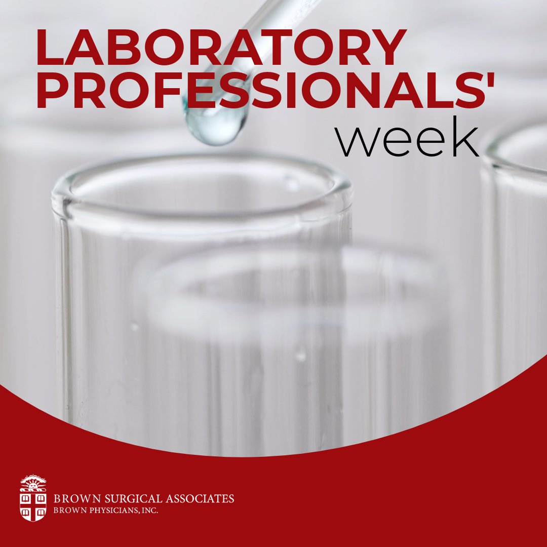 Brownsurgical's tweet image. A big thank you to the talented laboratory professionals at Brown Surgical Associates! Your dedication, expertise, and attention to detail play a vital role in patient care. We appreciate all you do to keep us on track!  ♥️

#LaboratoryProfessionalsWeek #HealthcareHeroes #BSA