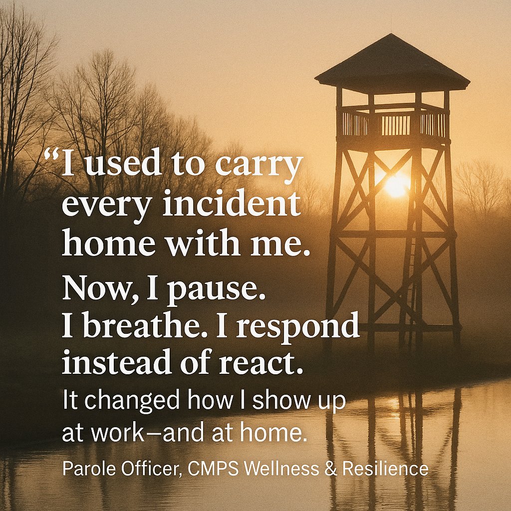 CMPS_MBWR's tweet image. 🔥 This is what mindfulness in public safety looks like.
CMPS offers evidence-based mindfulness programs that support those who serve on the front lines.

#MindfulnessInUniform #CMPS #PublicSafetyWellness #ShiftReady #BurnoutPrevention