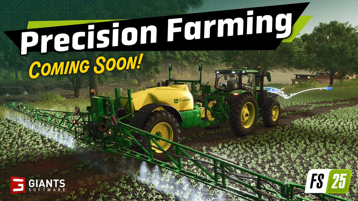 farmingsim's tweet image. #precisionfarming arrives soon in FS25! 🌱
Get ready for a massive boost in realism with enhanced tools and eco-friendly features. 🧑‍🌾🌾

When? Check our blog for more infos! 🚜
👉 farming-simulator.com/newsArticle.ph…