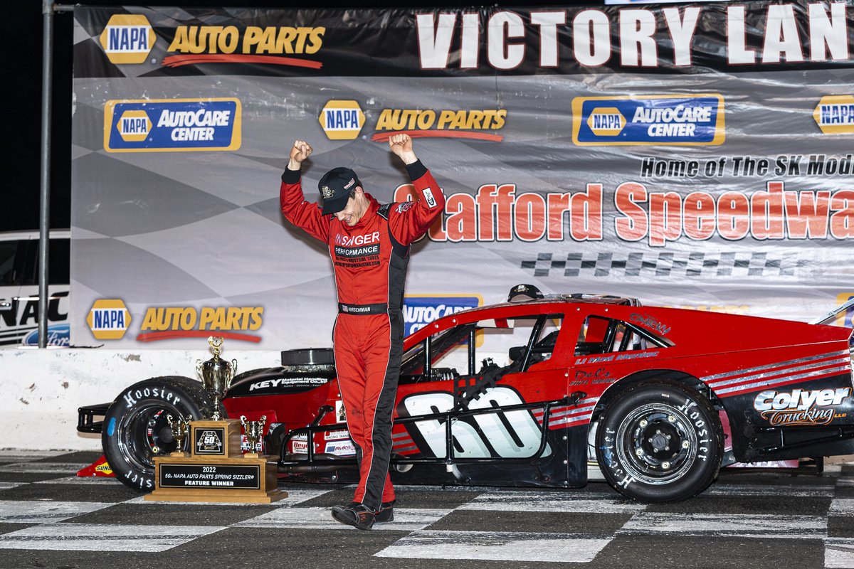 StaffordSpeedwy's tweet photo. ON THIS DAY: April 24, 2022 &amp; 2005: 🕰

Matt Hirschman and Tony Hirschman won the Spring Sizzler three and twenty years ago, respectively! https://t.co/HkALQFLNRb