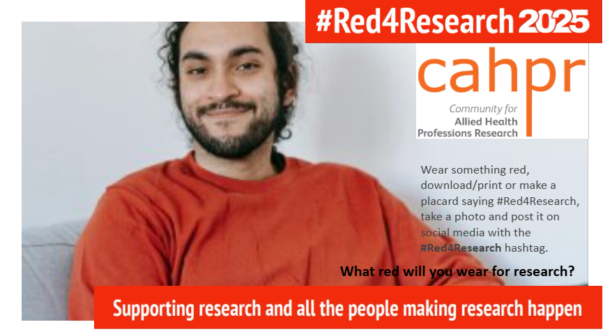 OfficialCAHPR (@officialcahpr) on Twitter photo CAHPR are wearing #Red4Research on 20th June, will you be? rdforum.nhs.uk/red4research-2…
<a href="/TheRDForum/">The Research and Development Forum</a> CAHPR are wearing #Red4Research on 20th June, will you be? rdforum.nhs.uk/red4research-2…
<a href="/TheRDForum/">The Research and Development Forum</a>
