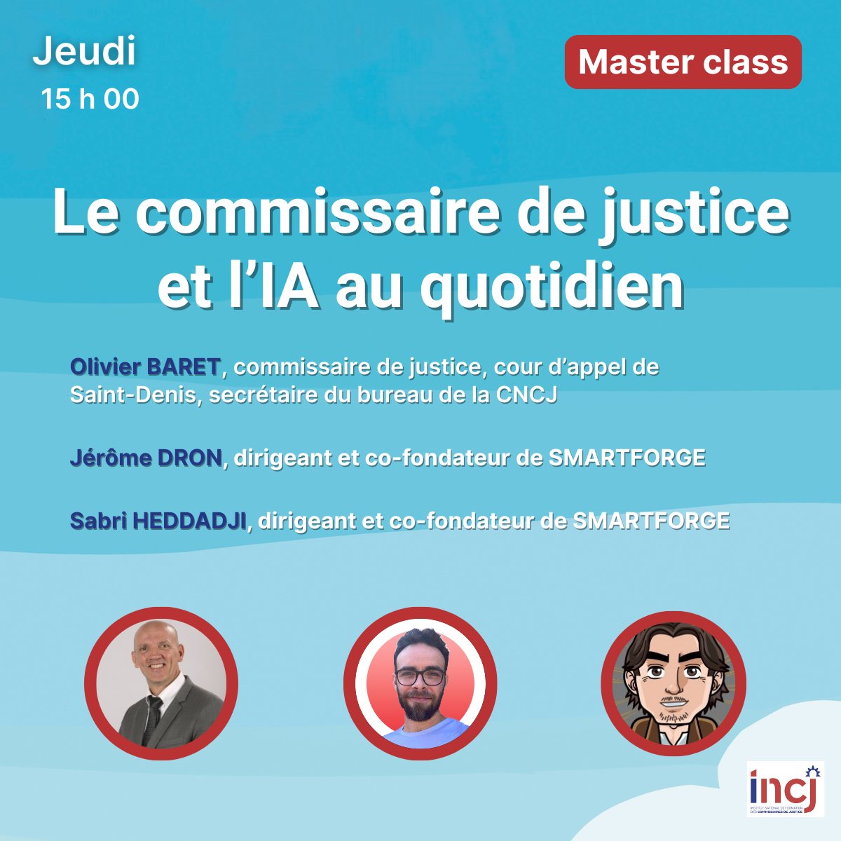 CNCJ_France's tweet photo. 🎓 Colloque à venir : choisissez votre Master Class ! 

📍 Nice | 🗓️ 19 juin 2025 

À l’occasion de notre prochain colloque, 4 Master Classes exclusives vous attendent. 

🔗 Infos &amp; inscriptions  : https://t.co/F6syNjo9FM