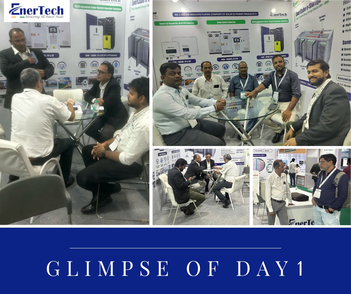 Enertechups_Pun's tweet image. Moments that Matter – #EnerTech at #RenewXExpo2025!
From meaningful talks to green innovations, thank you for visiting us and powering the clean energy conversation. Here's to building a sustainable future, together! 🌞
🌐 enertechups.com | 📞 093706 59050
#RenewX2025
