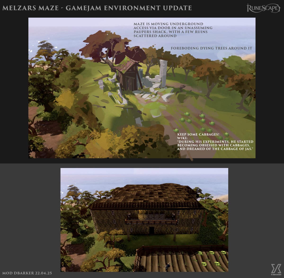 Mod Blkwitch (@jagexblkwitch) on Twitter photo After some player feedback, <a href="/JagexDBarker/">David Barker</a> did an alternate version of the entrance to Melzars Maze to be more unassuming.
Which one do you prefer and why? 👀 After some player feedback, <a href="/JagexDBarker/">David Barker</a> did an alternate version of the entrance to Melzars Maze to be more unassuming.
Which one do you prefer and why? 👀