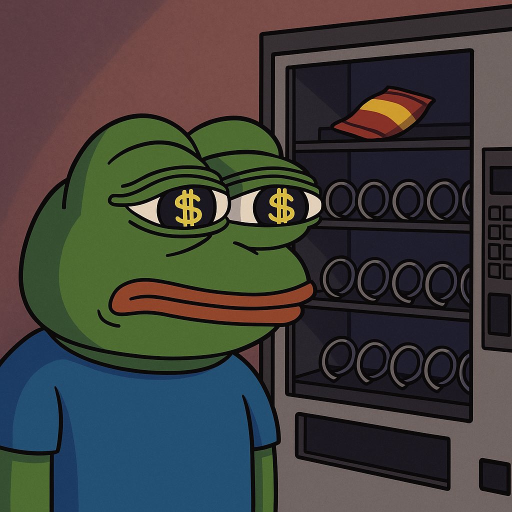 FlopGangCoin's tweet photo. Lost a dollar in a vending machine today.

Felt like a sneak peek of $FLOP before it even launches.

No product. No refund. Just vibes.

#FLOPcoin #CryptoTwitter #FlopArmy #ShitcoinSeason #AmericanDream #MemeCoinMadness https://t.co/l0pWewd6N4