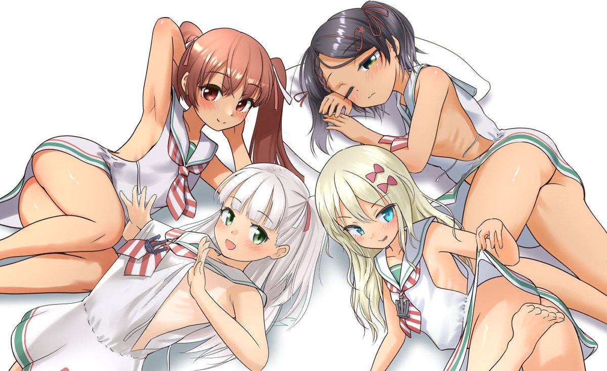 グレカーレ(艦隊これくしょん) ,リベッチオ(艦これ) 「今月描いたイタリアくちくをまとめました。 」|Ray.Sのイラスト