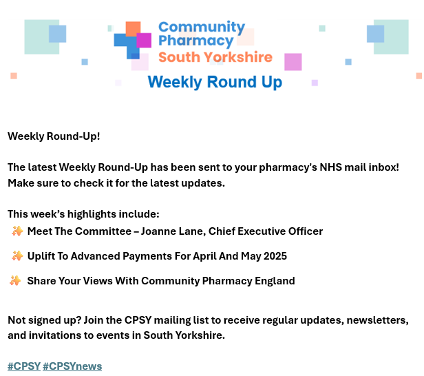 Community Pharmacy South Yorkshire tweet media