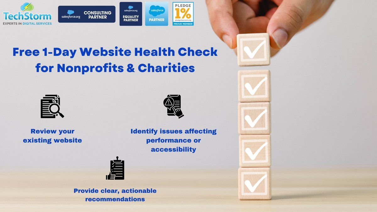 TechStormEU's tweet photo. 💻 FREE Website Health Check for Charities & Nonprofits!
✅Review your site
✅Identify issues
✅Boost SEO & usability
📩 info@techstorm.ie
Make your site a tool for impact.
#NonprofitTech #FreeWebsiteCheck #CharitySupport #WebAccessibility #SEO #TechStorm https://t.co/VVhI9dHoaS