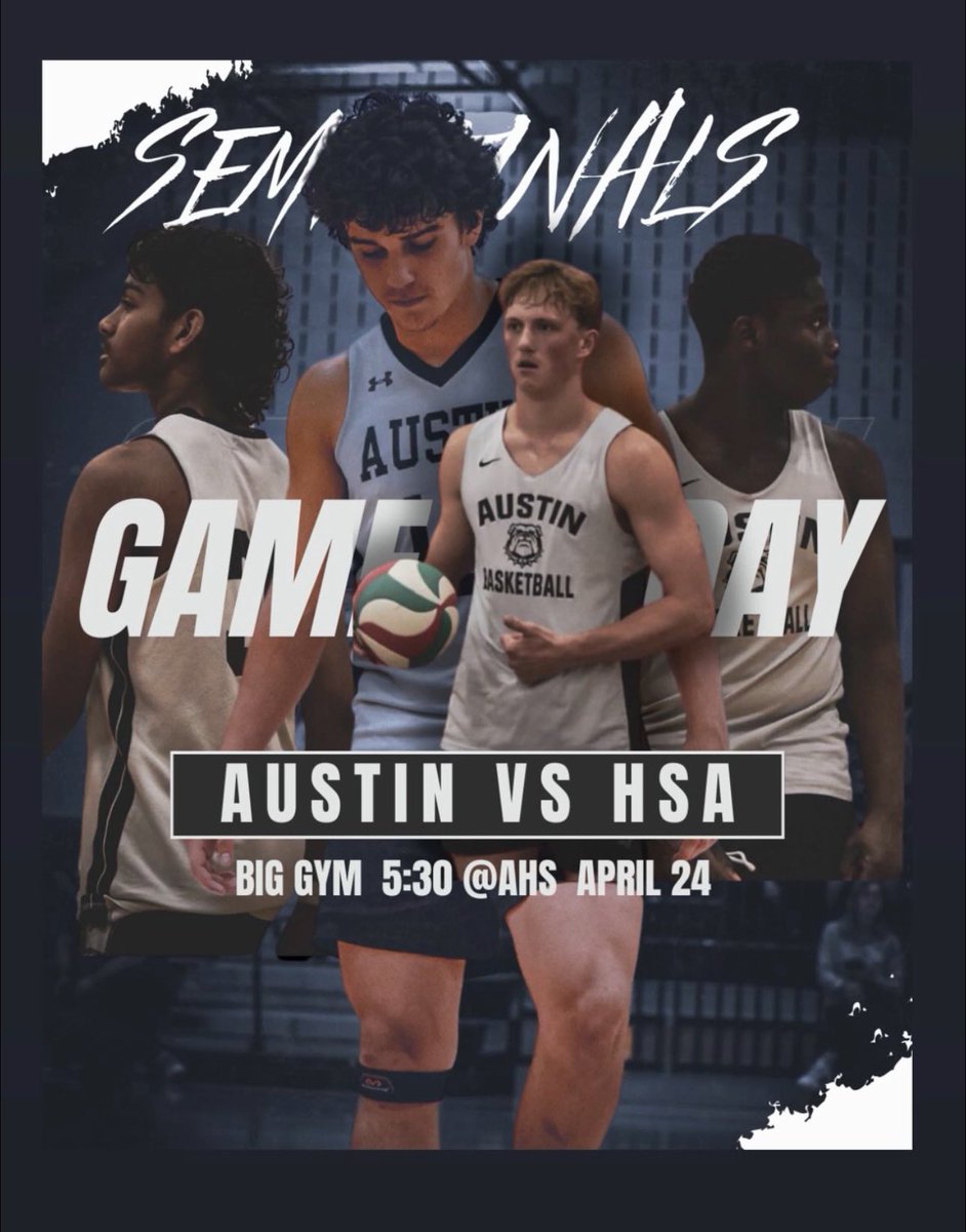 K Goodman (@k_goodman13) on Twitter photo This is it! Today we battle to get to the championship game on Saturday! We need everyone at home today at 5:30 to cheer us on as we continue our undefeated HHSVL season! Admission is free, so we need to pack the gym! #ALLIN <a href="/SFAHS_Bulldogs/">Austin High School</a> <a href="/FBISDAthletics/">Fort Bend ISD Athletics</a> <a href="/AHSBulldogs/">AHS Bulldog Athletics</a> This is it! Today we battle to get to the championship game on Saturday! We need everyone at home today at 5:30 to cheer us on as we continue our undefeated HHSVL season! Admission is free, so we need to pack the gym! #ALLIN <a href="/SFAHS_Bulldogs/">Austin High School</a> <a href="/FBISDAthletics/">Fort Bend ISD Athletics</a> <a href="/AHSBulldogs/">AHS Bulldog Athletics</a>
